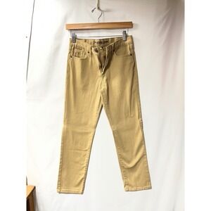 US Polo Assn Boys Khaki Chino Pants Size 14 Tan Straight Leg Stretch Casual